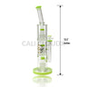 16’ Triple Percolator Shower - Head 9Mm Thick Water Pipe By Cali Cloudx Milky Green