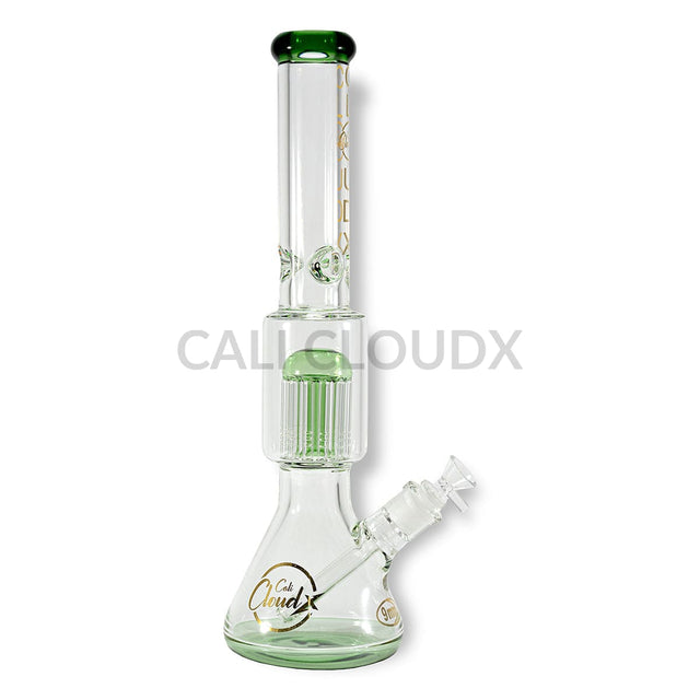 18 Color Base & Tree Perc. Water Pipe By Cali Cloudx