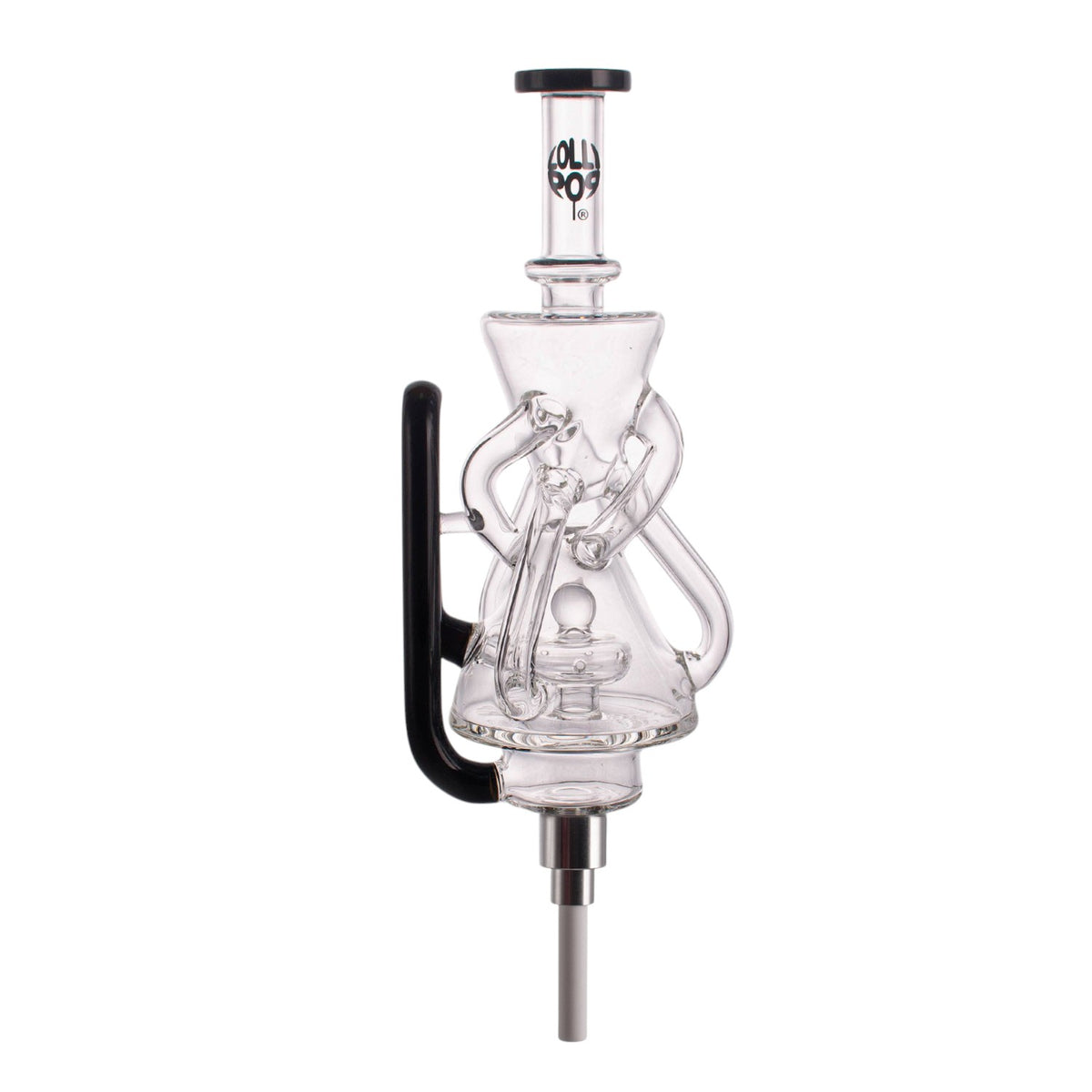 LOLLIPOP Full Recycler Glass Nectar Collector – High-Flow Honey Straw with Recycler for Ultra-Smooth Dabs