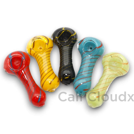 2.5 Spiral Color Hand Pipe Spoon