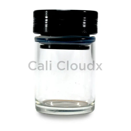 2 In 1 Glass Jar With Built Color Grinder Black