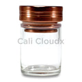 2 In 1 Glass Jar With Built Color Grinder Bronze