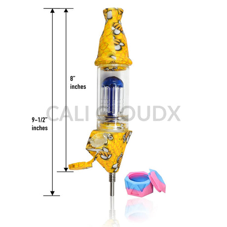2 In 1 Silicone Tree Nectar Collector And Bubbler - Printed