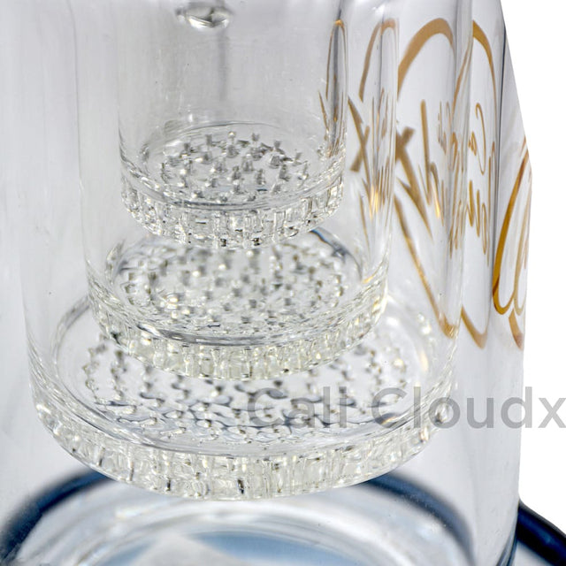 20 Jumbo Ring Heavy Honeycomb Water Pipe By Cali Cloudx Glass Waterpipe