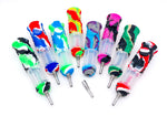 6" Silicone Honeycomb NC Straw with Built in Container