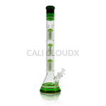 21’’ Triple Tree Perc Beaker Water Pipe Assorted Colors