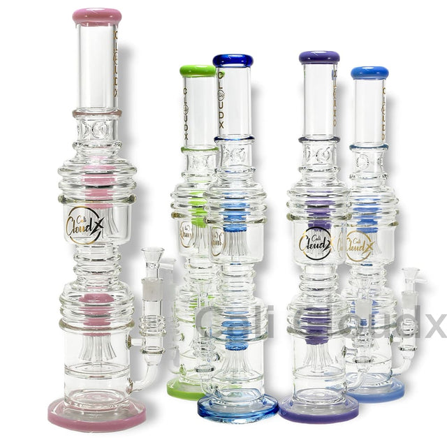 22 Jumbo Tree Perc Heavy Water Pipe By Cali Cloudx Glass Waterpipe