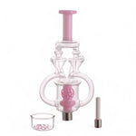 LOLLIPOP Artistic  Dual Chamber Design Double Arm Glass Dab Straw Kit