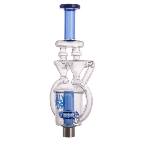LOLLIPOP Double Arm Glass Nectar Collector – Artistic Honey Straw with Dual Chamber Design & Purple Inline Perc
