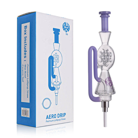 LOLLIPOP Honeycomb Perc Nectar Collector Kit – Advanced Dab Straw with Side Arm & Interchangeable Tips