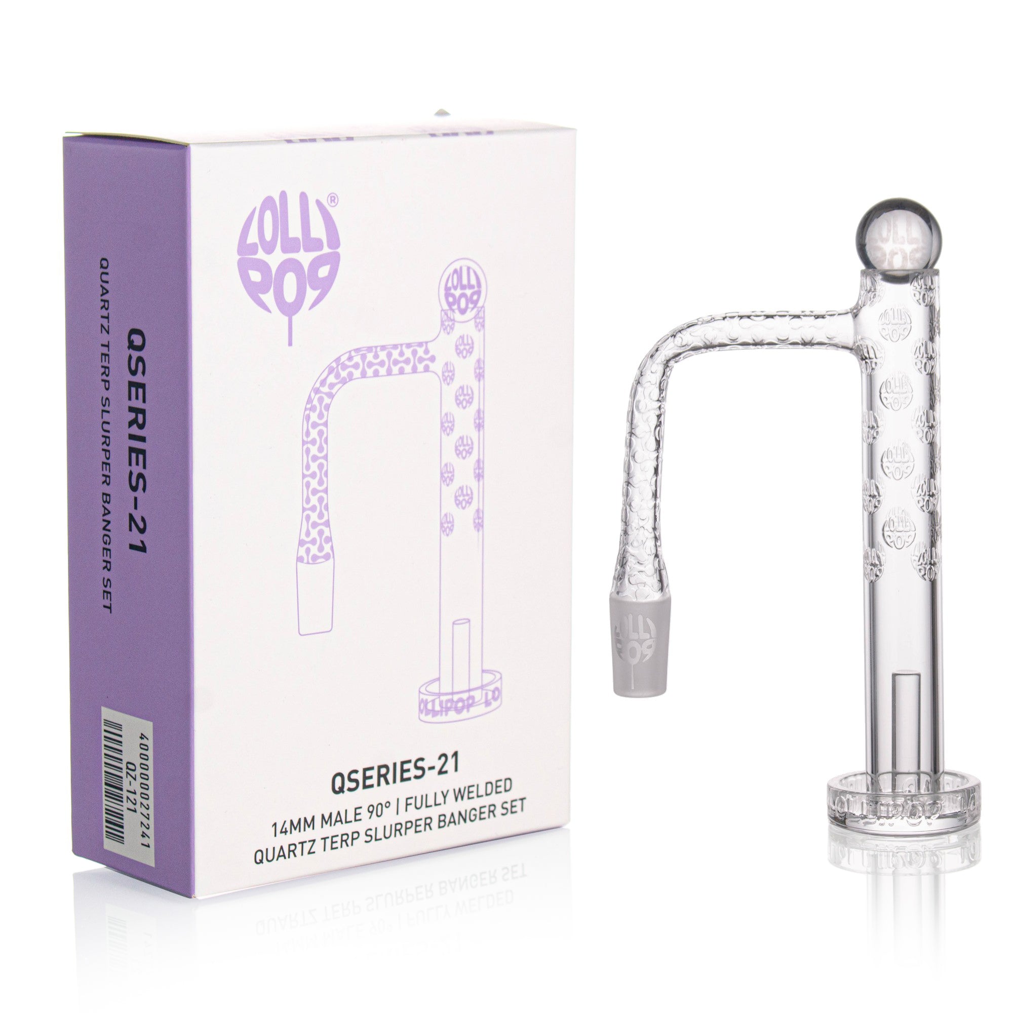 Tall Quartz Terp Slurper Set | Fully Welded- Qseries 21