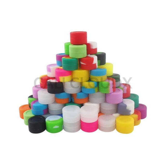 3 ml Assorted Silicone Round Jar - Cali Cloudx Inc