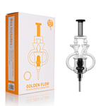 LOLLIPOP Artistic  Dual Chamber Design Double Arm Glass Dab Straw Kit
