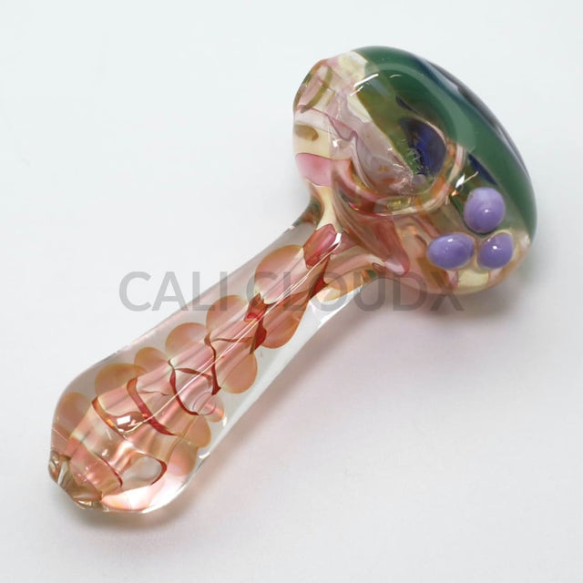 4.5 Patterned Top And Clear Design Body Hand Pipe
