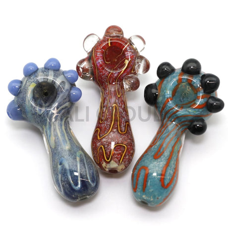 4.5 Premium Dotted Head Rounded Body Hand Pipe