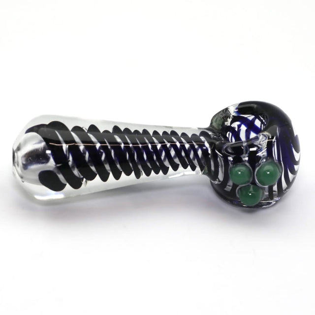 4.5 Premium Spiral Colored Pattern Top Hand Pipe