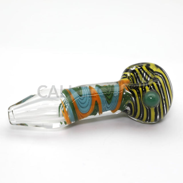 4.5 Premium Spiral Patterned Body & Top Hand Pipe