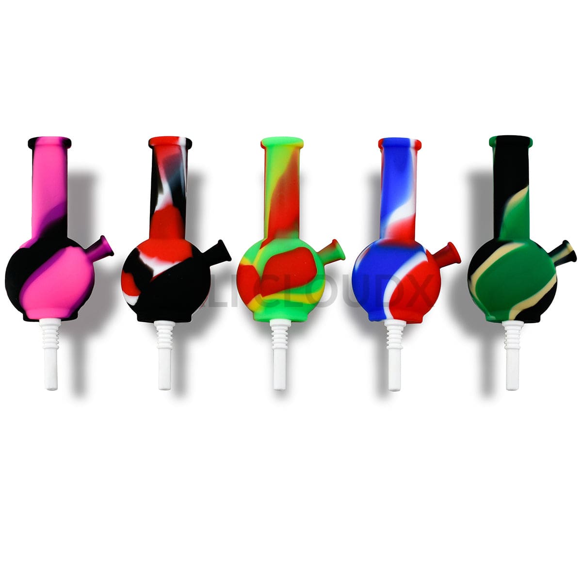 4.5 ’ Silicone Bong Honey Straw - Count Of 6 Assorted