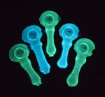 4 Single Dotted Glow In The Dark Hand Pipe Handpipe