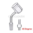 Thermal Quartz Banger (45 Degree) w carb Cap (6 sizes) - Cali Cloudx Inc