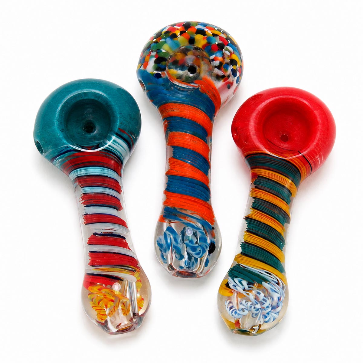 4" Assorted Spiral Hand Pipe