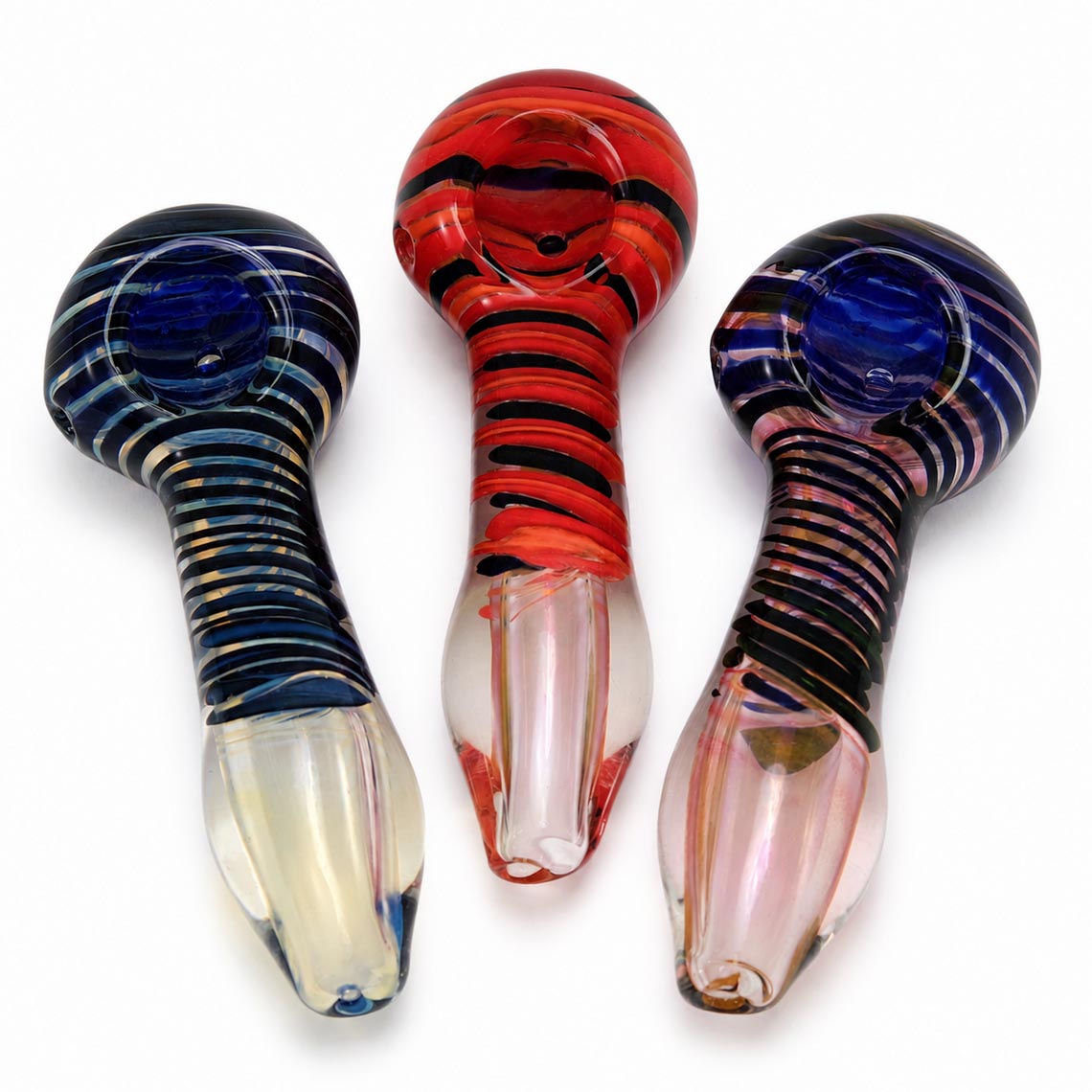 4" Spiral Fumed Design Hand Pipe
