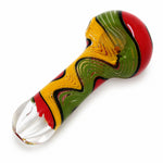 4" Assorted Color Swirl Design Hand Pipe