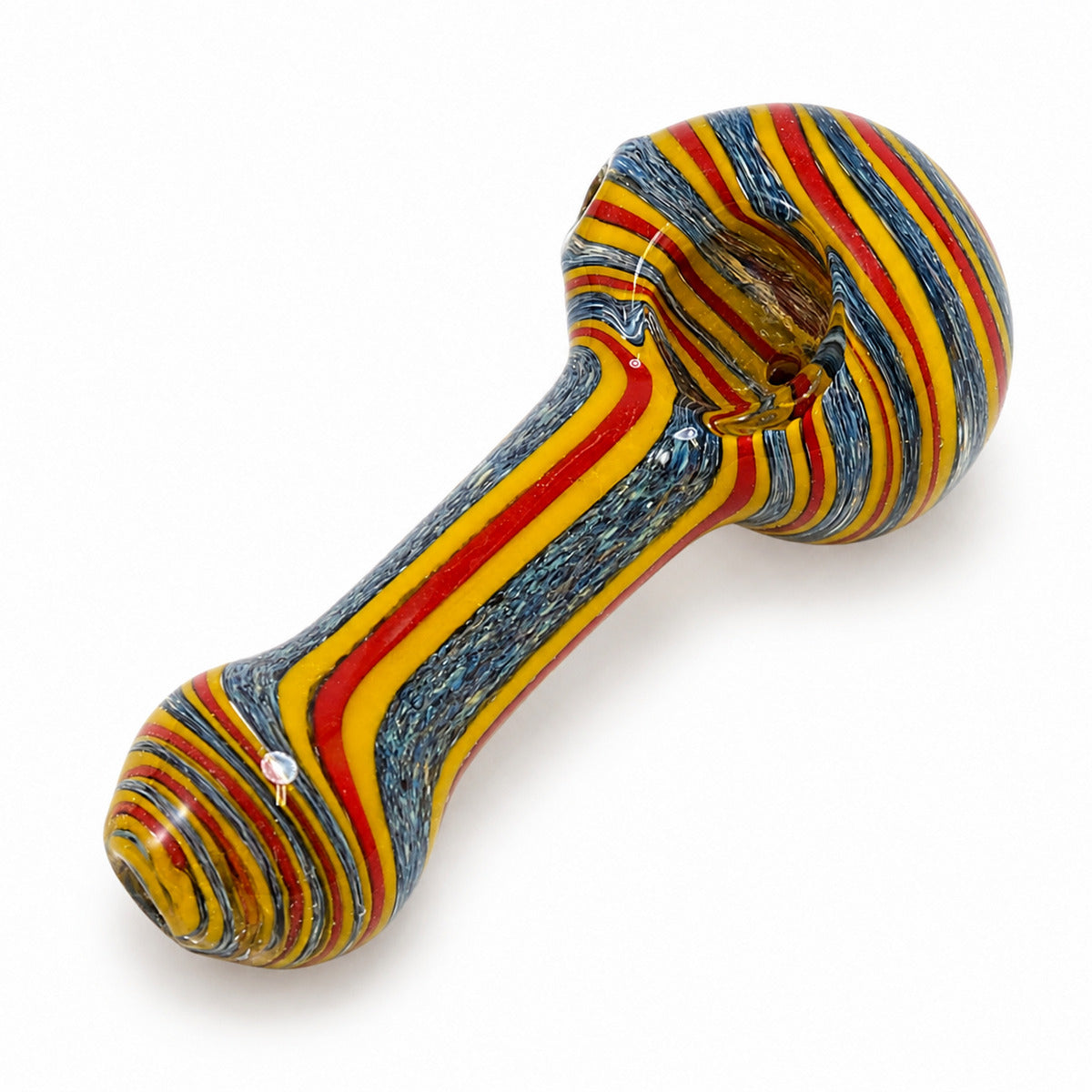 4" Frit Color Swirl  Hand Pipe