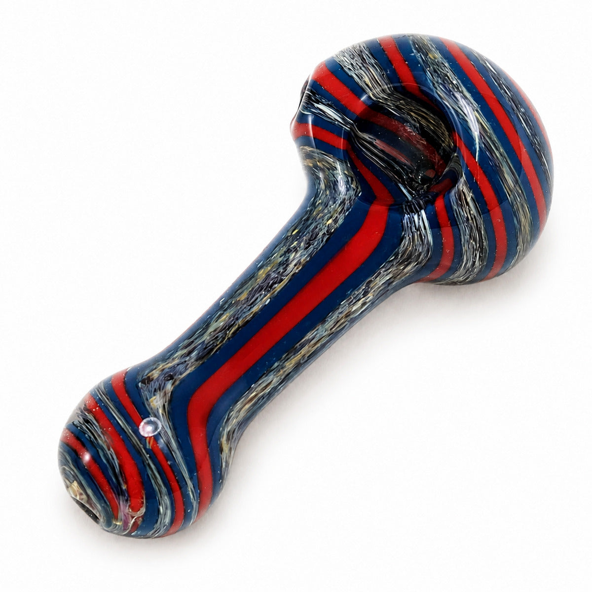 4" Frit Color Swirl  Hand Pipe