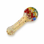 4" Frit Gold Fumed Hand Pipe