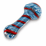 4" Striped Flat Bottom Hand Pipe
