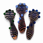 4" Gold Fumed Colored Multi-Nubs Hand Pipe