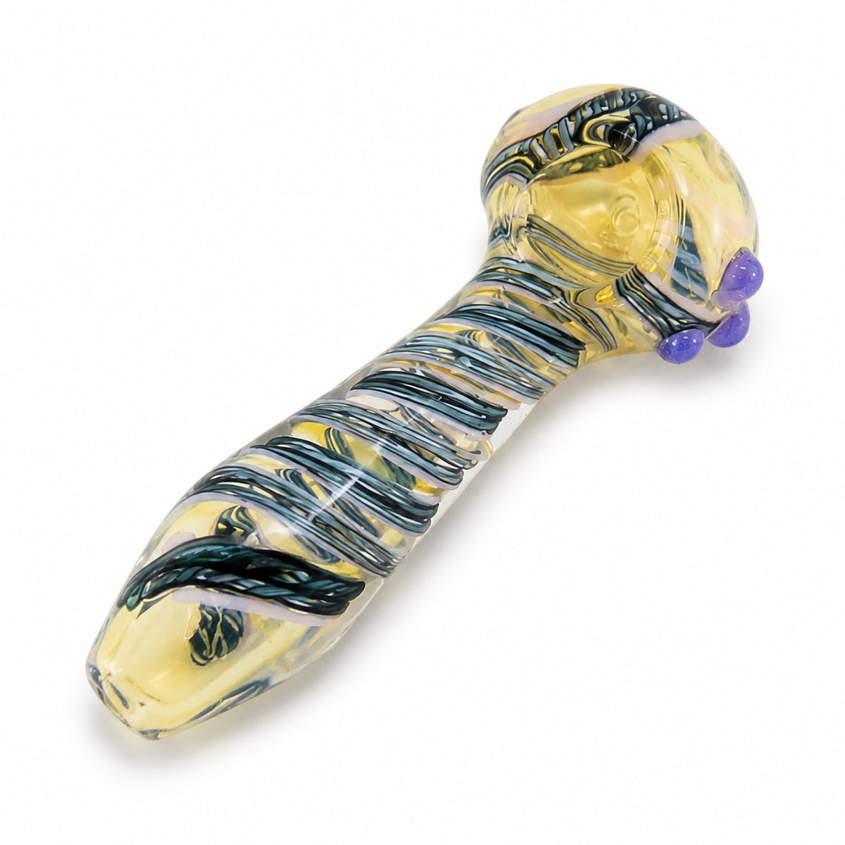 4" Fumed Spiral Body Design Hand Pipe
