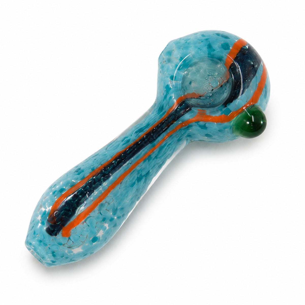 4" Bright Colored Frit Spoon Hand Pipe