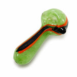 4" Bright Colored Frit Spoon Hand Pipe