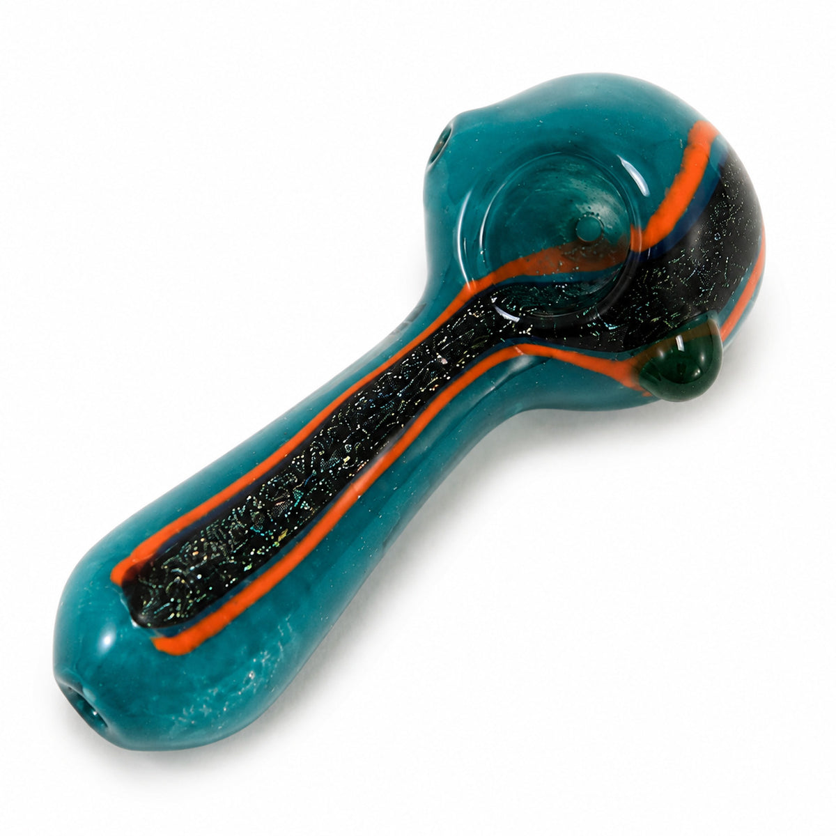 4" Bright Colored Frit Spoon Hand Pipe