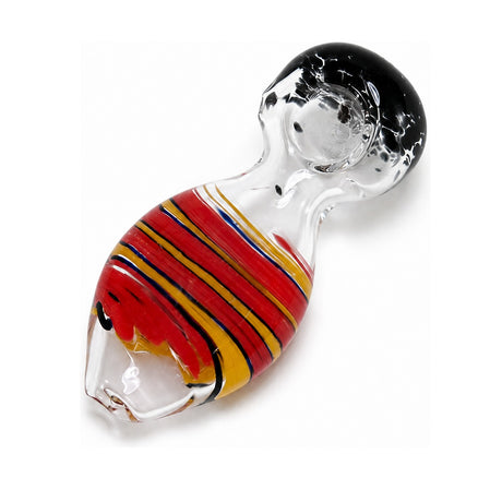 4" Stripe Color TearDrop Design Hand Pipe