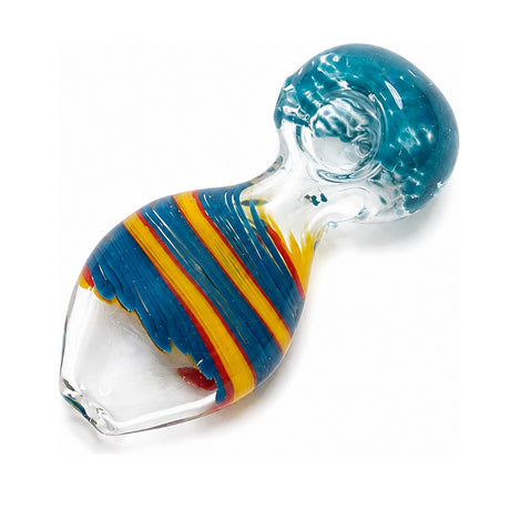 4" Stripe Color TearDrop Design Hand Pipe