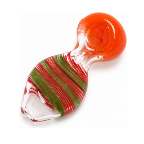 4" Stripe Color TearDrop Design Hand Pipe