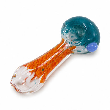 4" Frit Color Rope Design with Nub Hand Pipe
