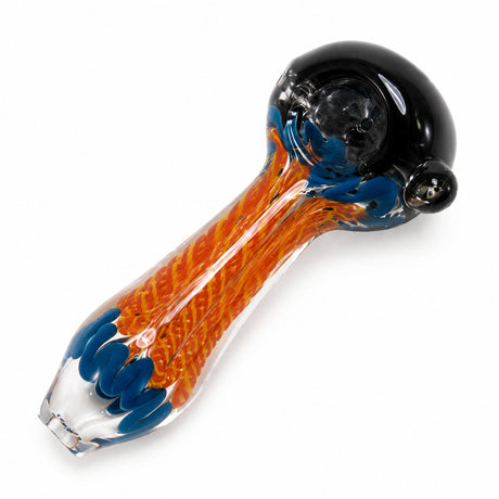 4" Frit Color Rope Design with Nub Hand Pipe