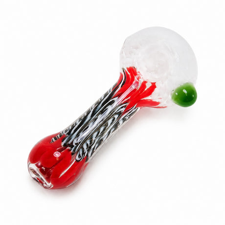 4" Frit Color Rope Design with Nub Hand Pipe