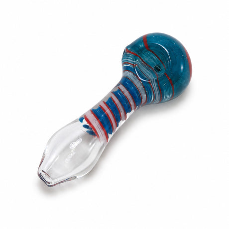 4"Spiral Design Clear Bottom Colorful Hand Pipe