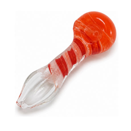 4"Spiral Design Clear Bottom Colorful Hand Pipe