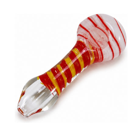 4"Spiral Design Clear Bottom Colorful Hand Pipe