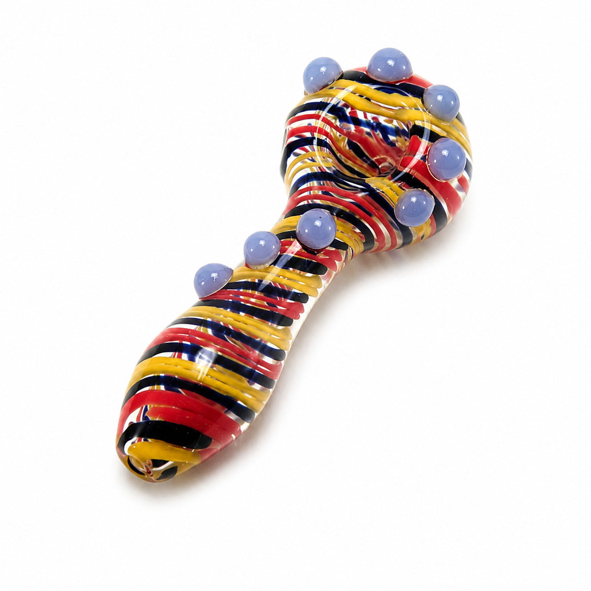 4" Colorful Stripes with Multi-Nubs Hand Pipe