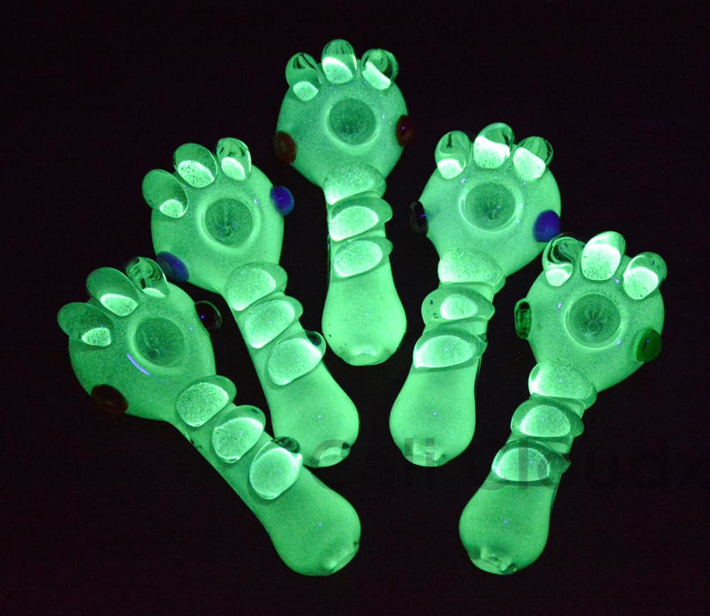 5 Hand Design Glow In The Dark Pipe Handpipe
