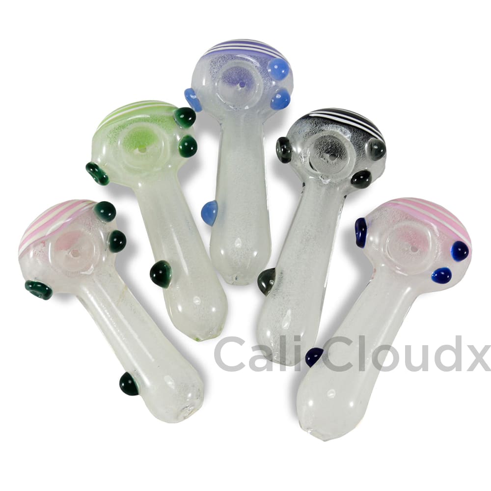 5 Illusion Headed Glow In The Dark Hand Pipe Handpipe