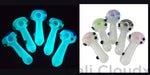 5 Illusion Headed Glow In The Dark Hand Pipe Handpipe