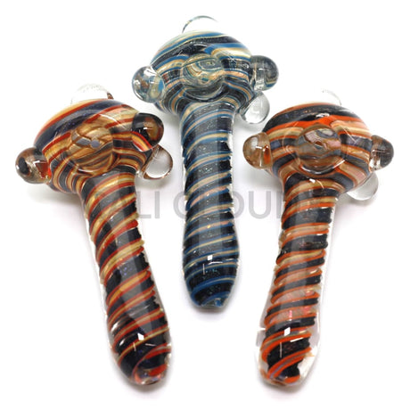 5 Premium Spiral Body & Bubbled Top Hand Pipe
